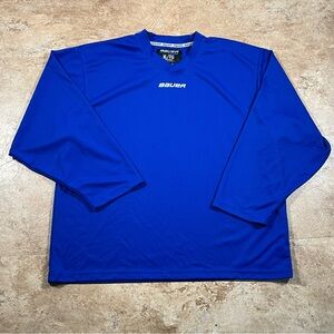 vintage bauer team‎ Blue blank hocky jersey Y2k